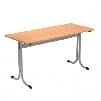Schülertisch-2 Plätze, ohne Ablage mit seitlichen Mappenhaken, 130x55 cm BxT Schülertisch-2 Plätze, ohne Ablage mit seitlichen Mappenhaken, 130x55 cm BxT